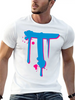 T Graffiti Spray Drops Farbklex Classic Cotton Tee – Unisex Comfort For Any Season