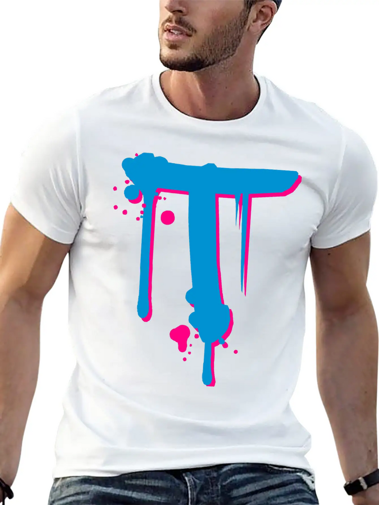 T Graffiti Spray Drops Farbklex Classic Cotton Tee – Unisex Comfort For Any Season