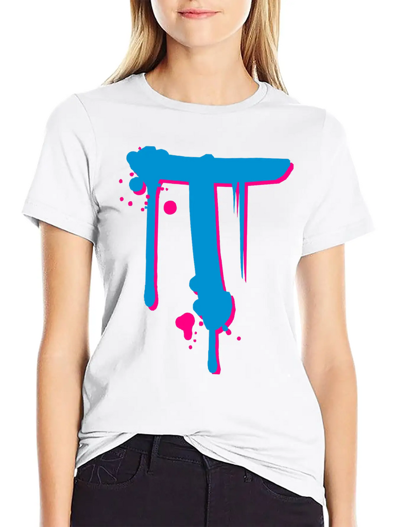 T Graffiti Spray Drops Farbklex Classic Cotton Tee – Unisex Comfort For Any Season
