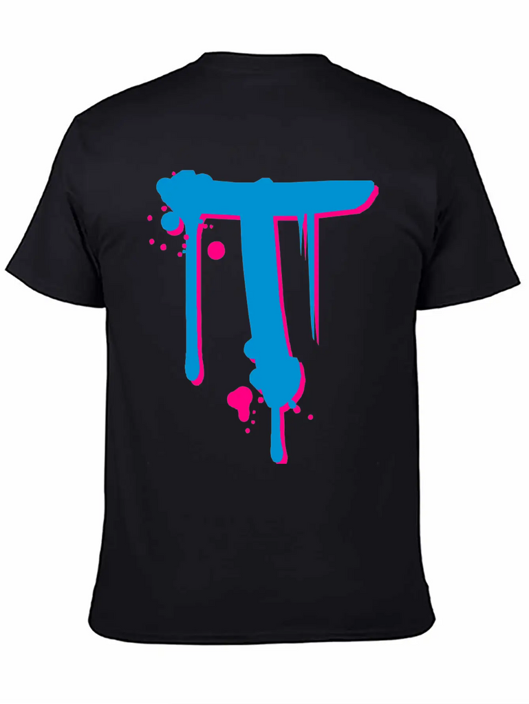 T Graffiti Spray Drops Farbklex Classic Cotton Tee – Unisex Comfort For Any Season