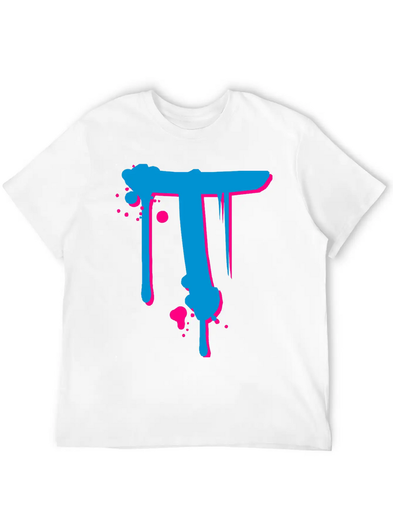 T Graffiti Spray Drops Farbklex Classic Cotton Tee – Unisex Comfort For Any Season