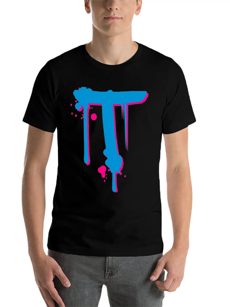 T Graffiti Spray Drops Farbklex Classic Cotton Tee – Unisex Comfort For Any Season
