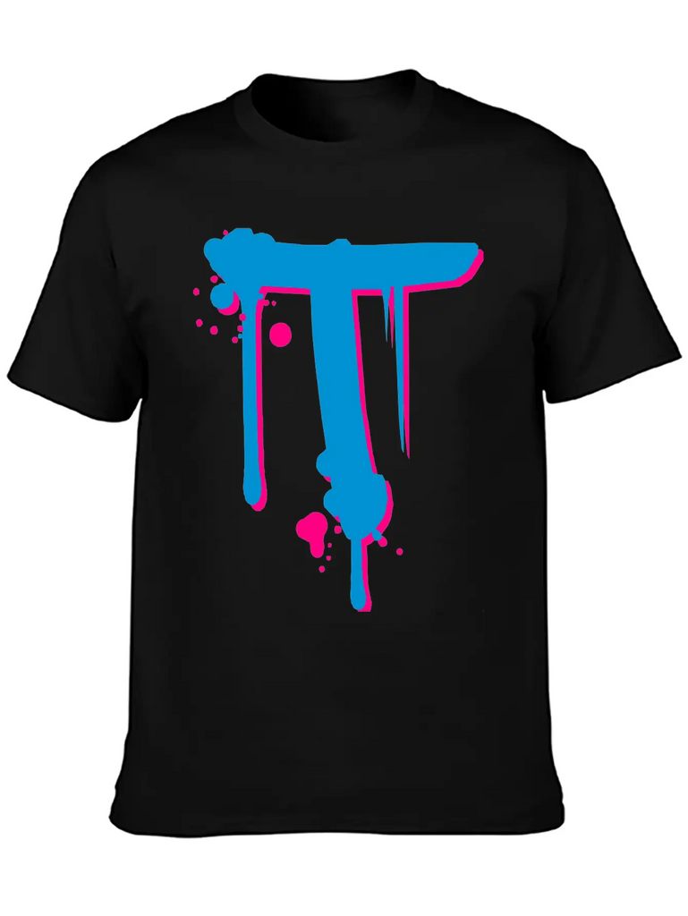 T Graffiti Spray Drops Farbklex Classic Cotton Tee – Unisex Comfort For Any Season