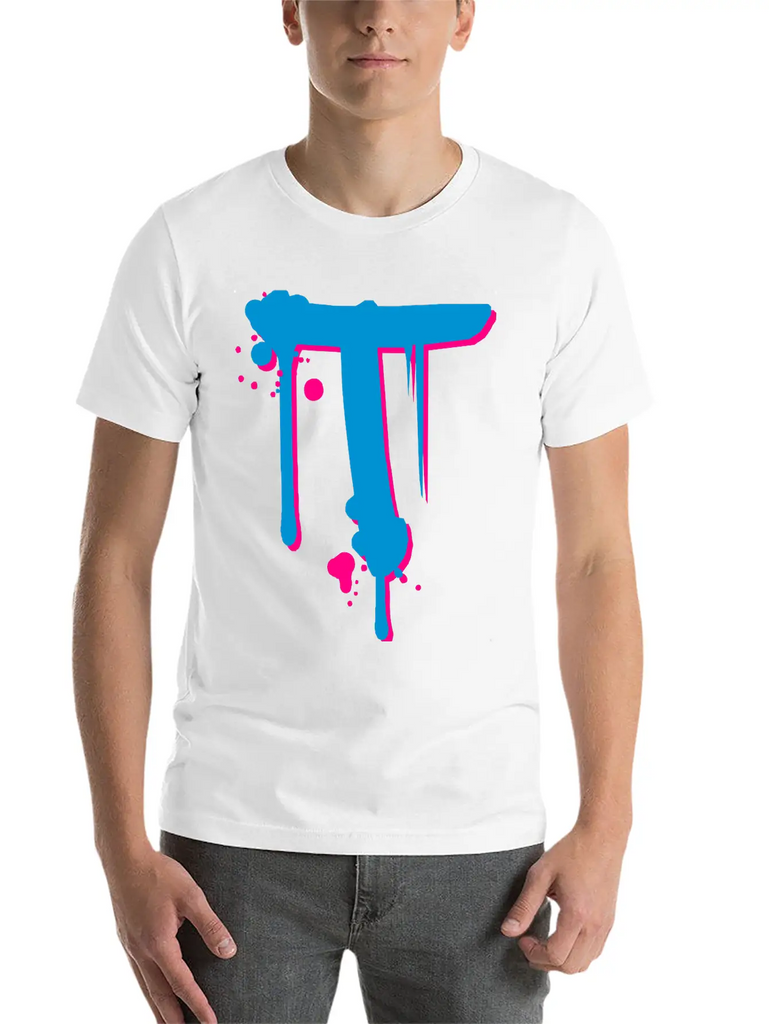 T Graffiti Spray Drops Farbklex Classic Cotton Tee – Unisex Comfort For Any Season