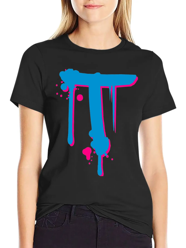 T Graffiti Spray Drops Farbklex Classic Cotton Tee – Unisex Comfort For Any Season