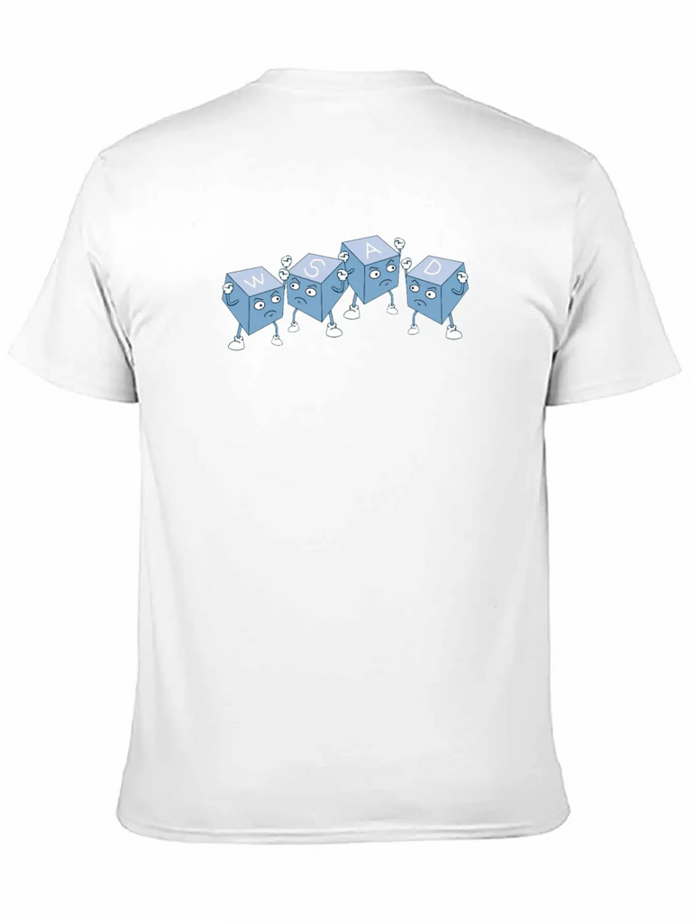 WSAD Gamer Keyboard Keyboard Gaming Nerd Buttons Stylish Everyday T-Shirt – Unisex Basic Cotton Tee