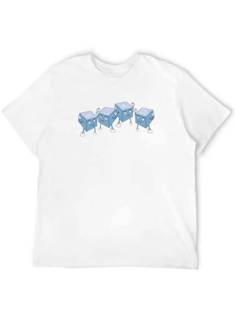 WSAD Gamer Keyboard Keyboard Gaming Nerd Buttons Stylish Everyday T-Shirt – Unisex Basic Cotton Tee