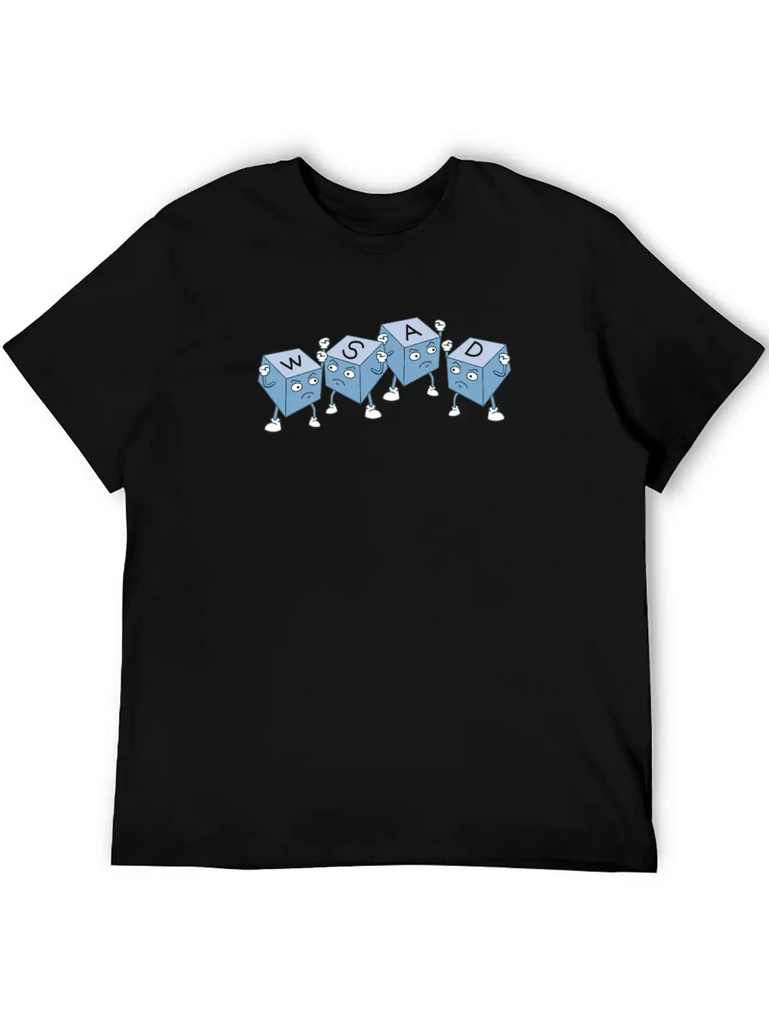 WSAD Gamer Keyboard Keyboard Gaming Nerd Buttons Stylish Everyday T-Shirt – Unisex Basic Cotton Tee